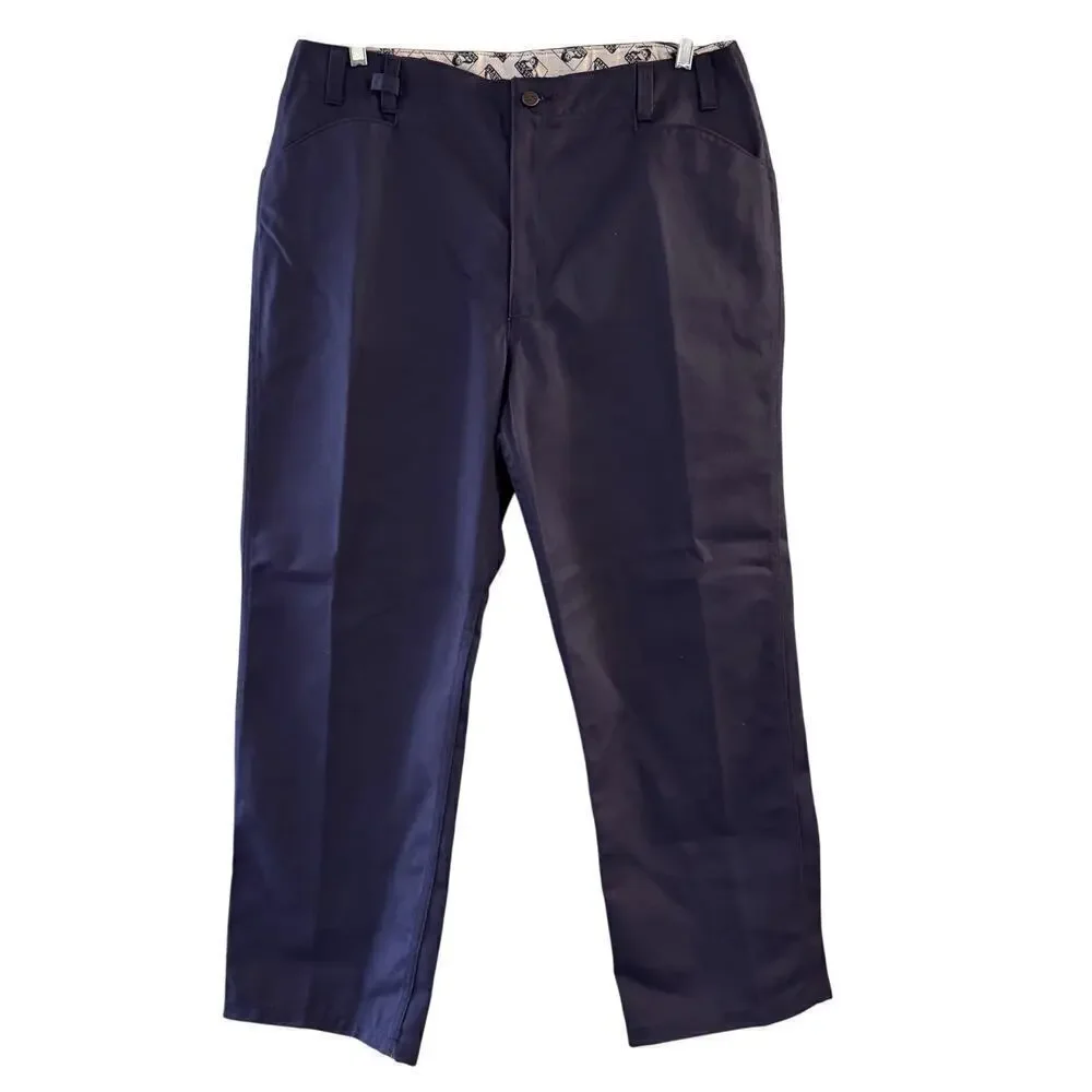 NWT Ben Davis Deadstock Men’s Classic Fit Canvas Chino Utility Pant Blue Size 38
